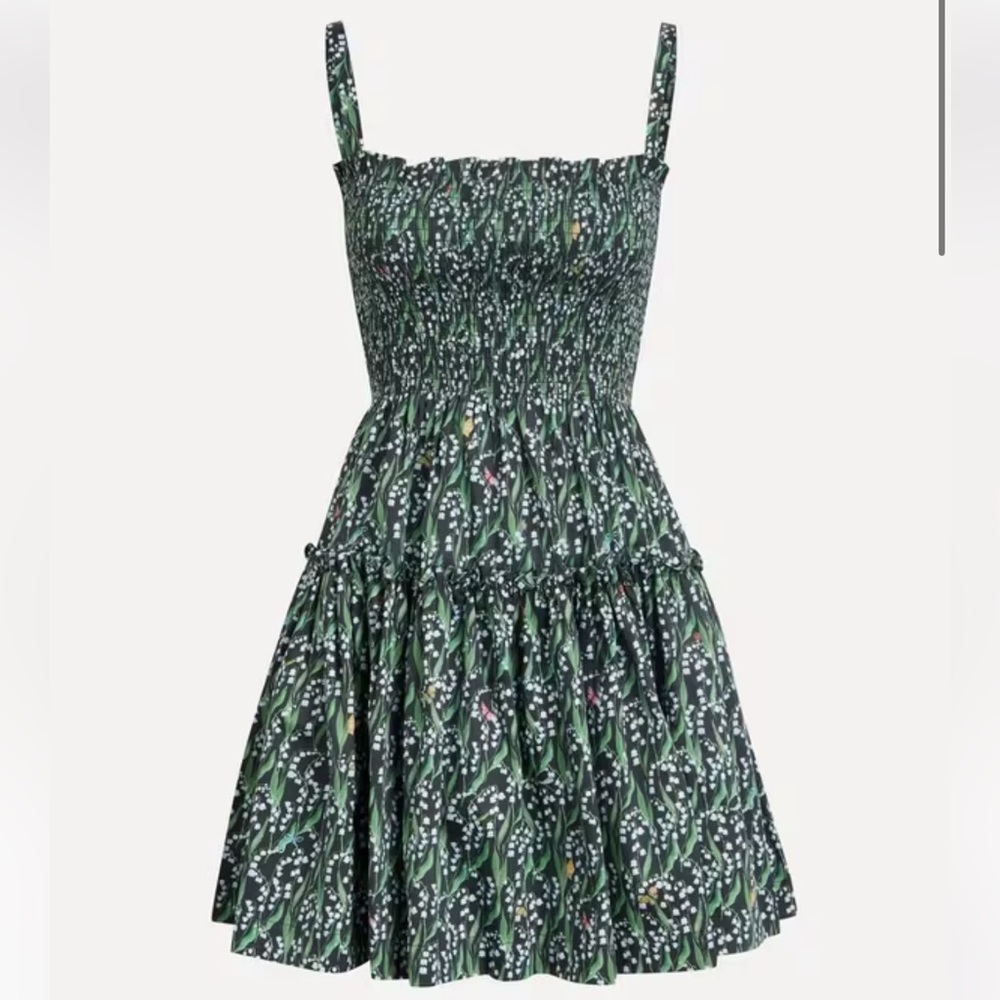 HILL HOUSE HOME
Mini Seraphina Nap Dress in Black Lily of the Valley